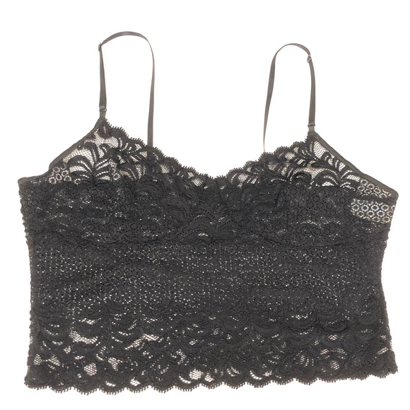 Hanky Panky Other - Hanky Panky Black Mesh Lace Crop Cami Size Medium